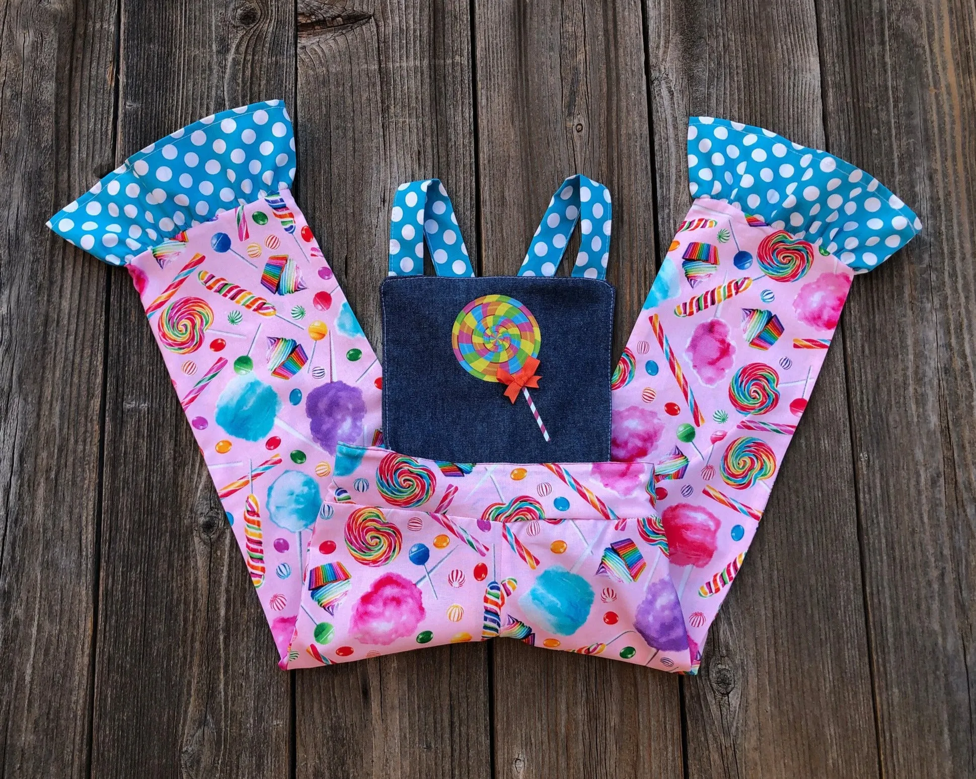 1 Piece Lollipop Candy Land Overalls Outfit