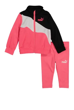 Baby Girls 12-24M Puma Color Block Track Jacket and Leggings