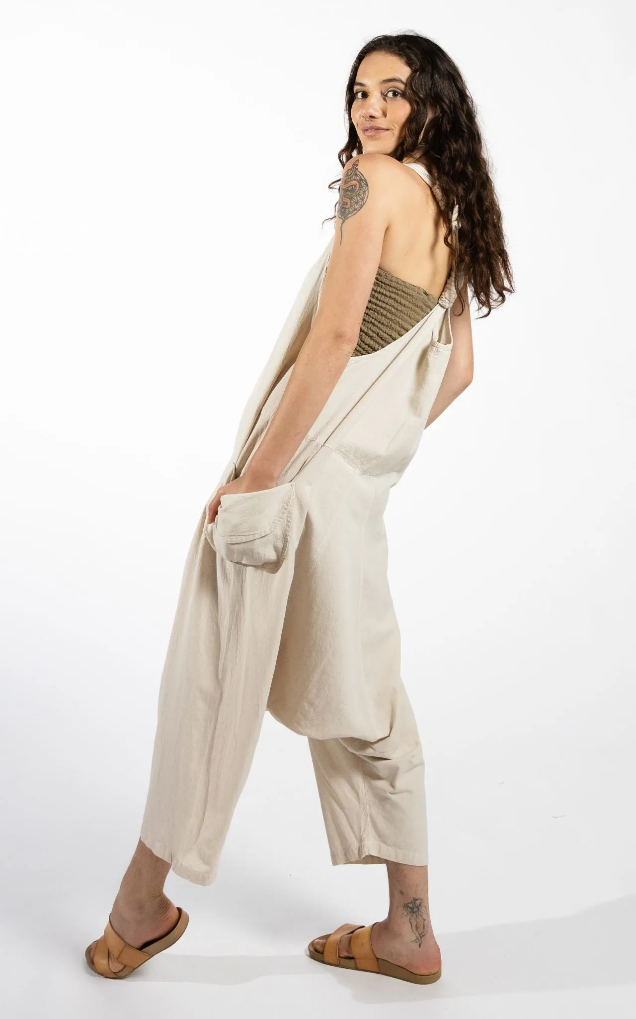 Bahini Overalls - Oatmeal