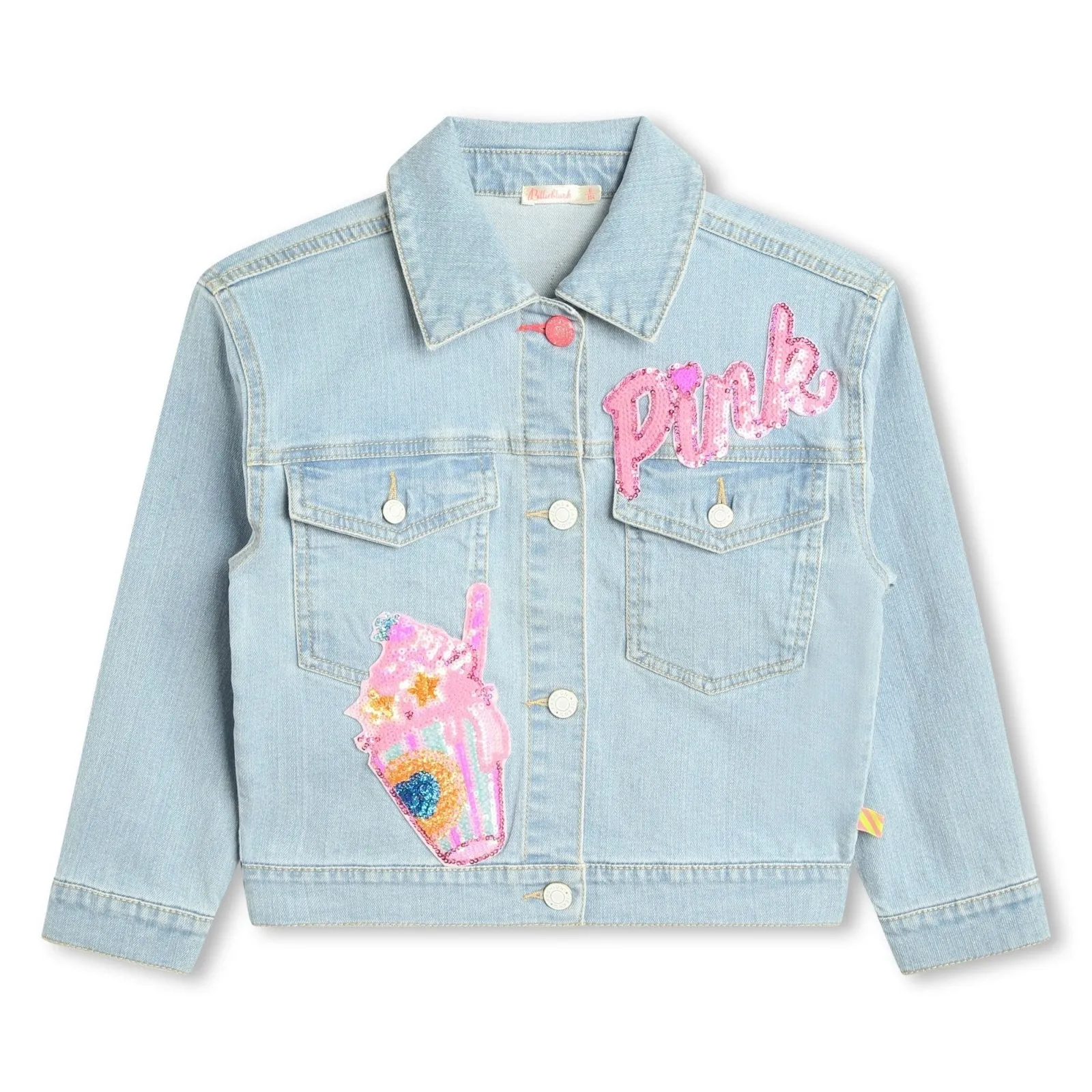 Billieblush Girls Milkshake Patch Denim Jacket