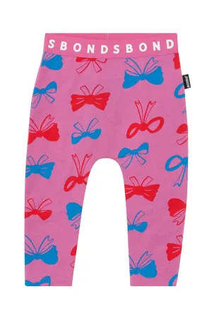 Bonds Stretchies Legging - Take A Bow Foolish Pink