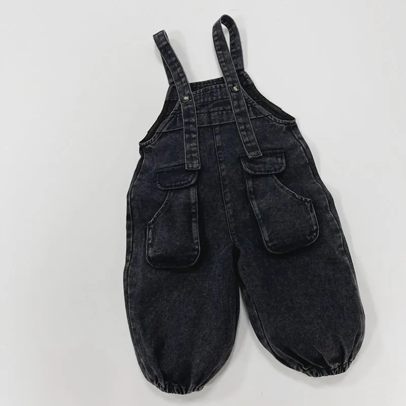 Boys and Girls Universal Workwear Denim Overalls