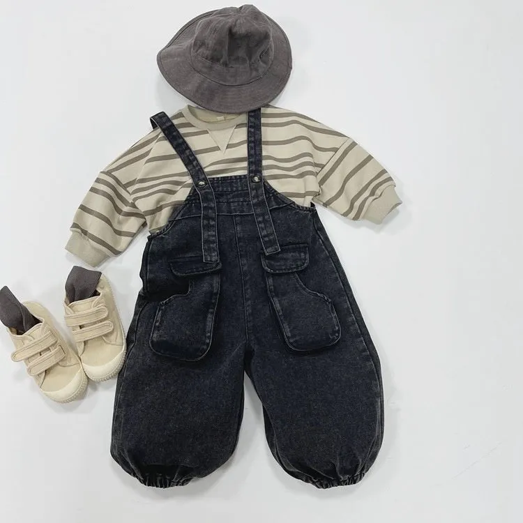 Boys and Girls Universal Workwear Denim Overalls