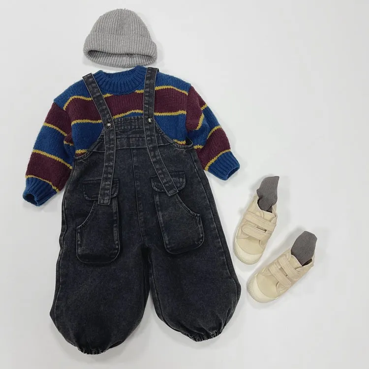 Boys and Girls Universal Workwear Denim Overalls