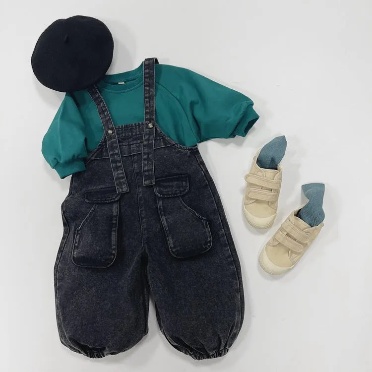 Boys and Girls Universal Workwear Denim Overalls