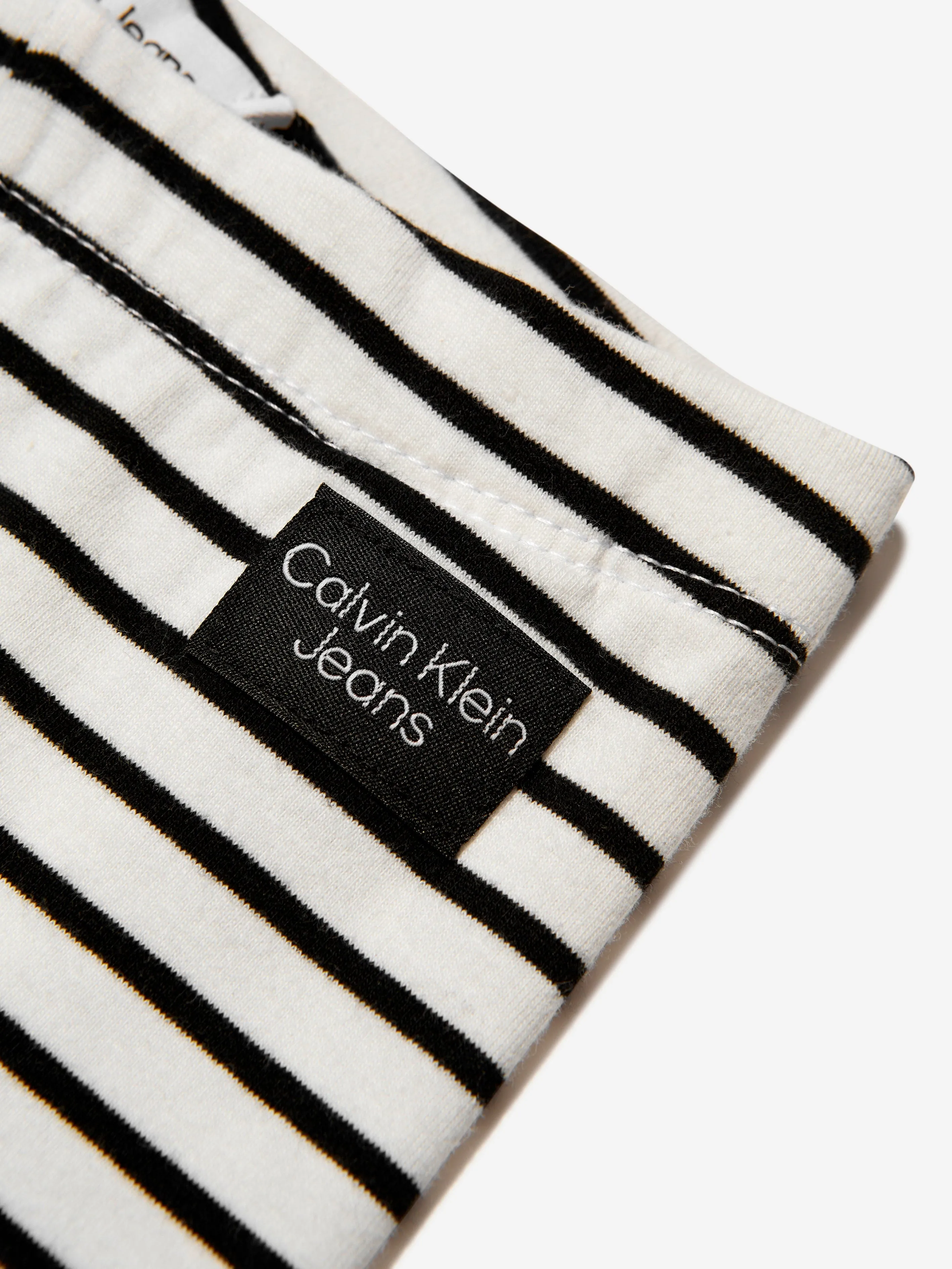 Calvin Klein Baby Girls Organic Cotton Striped Leggings