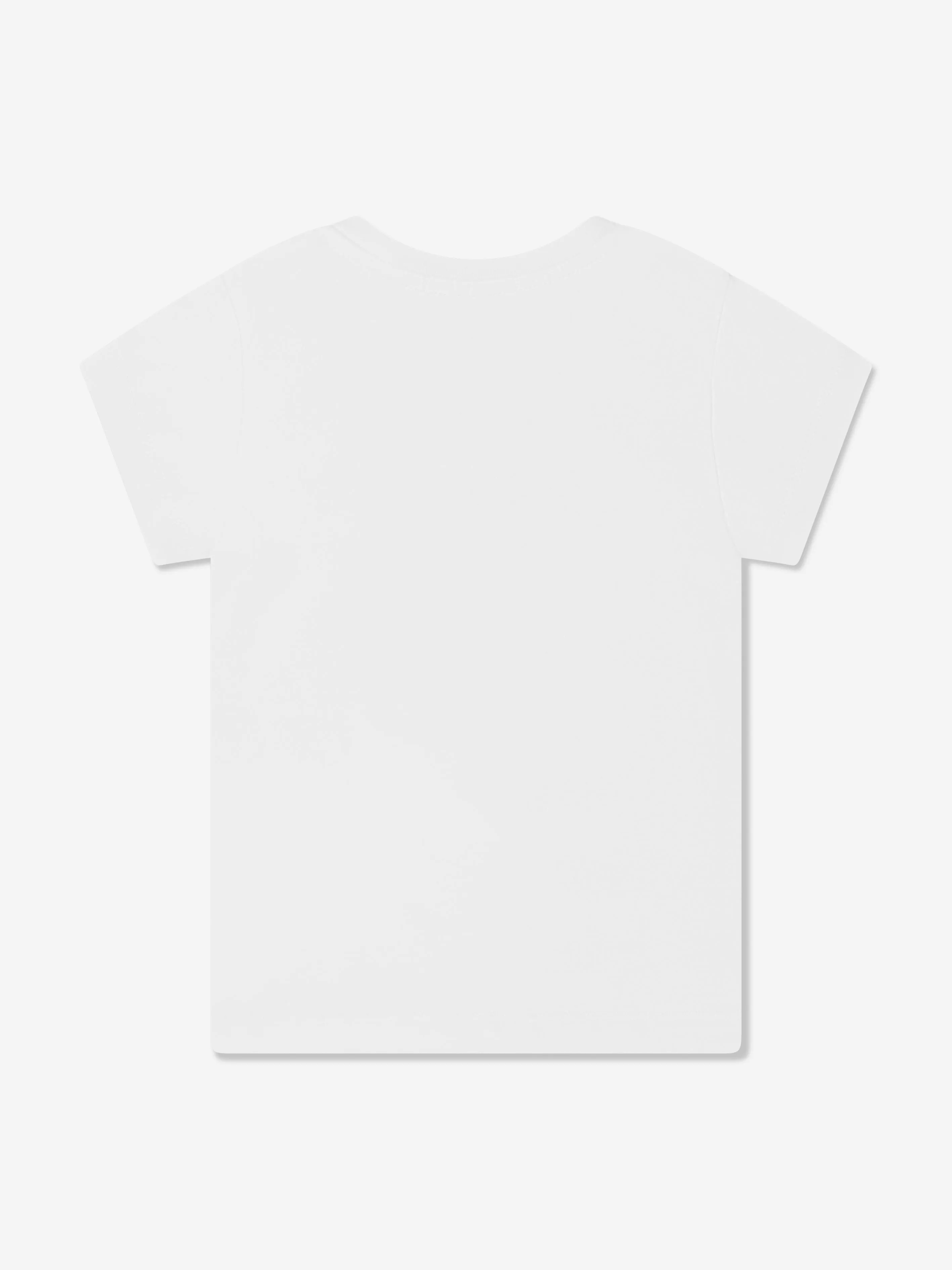 Calvin Klein Girls Hero Logo Slim Fit T-Shirt in White