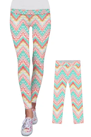 Chevron Please Lucy Leggings - Mommy and Me