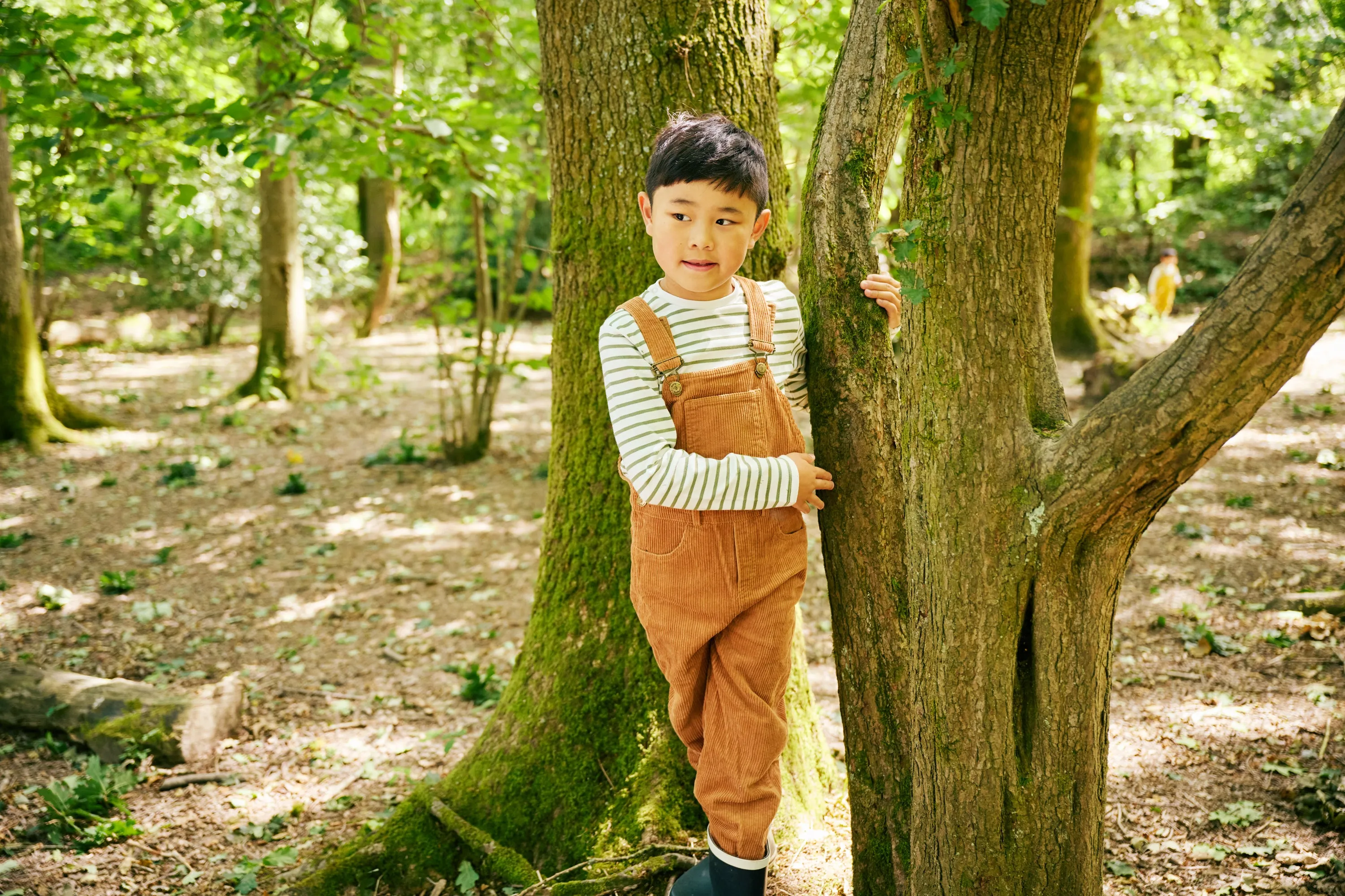 Dotty Dungarees Fawn Chunky Cord Dungaree / Overalls