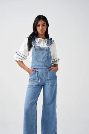 Elodie Frill Overalls in Rodeo Vintage