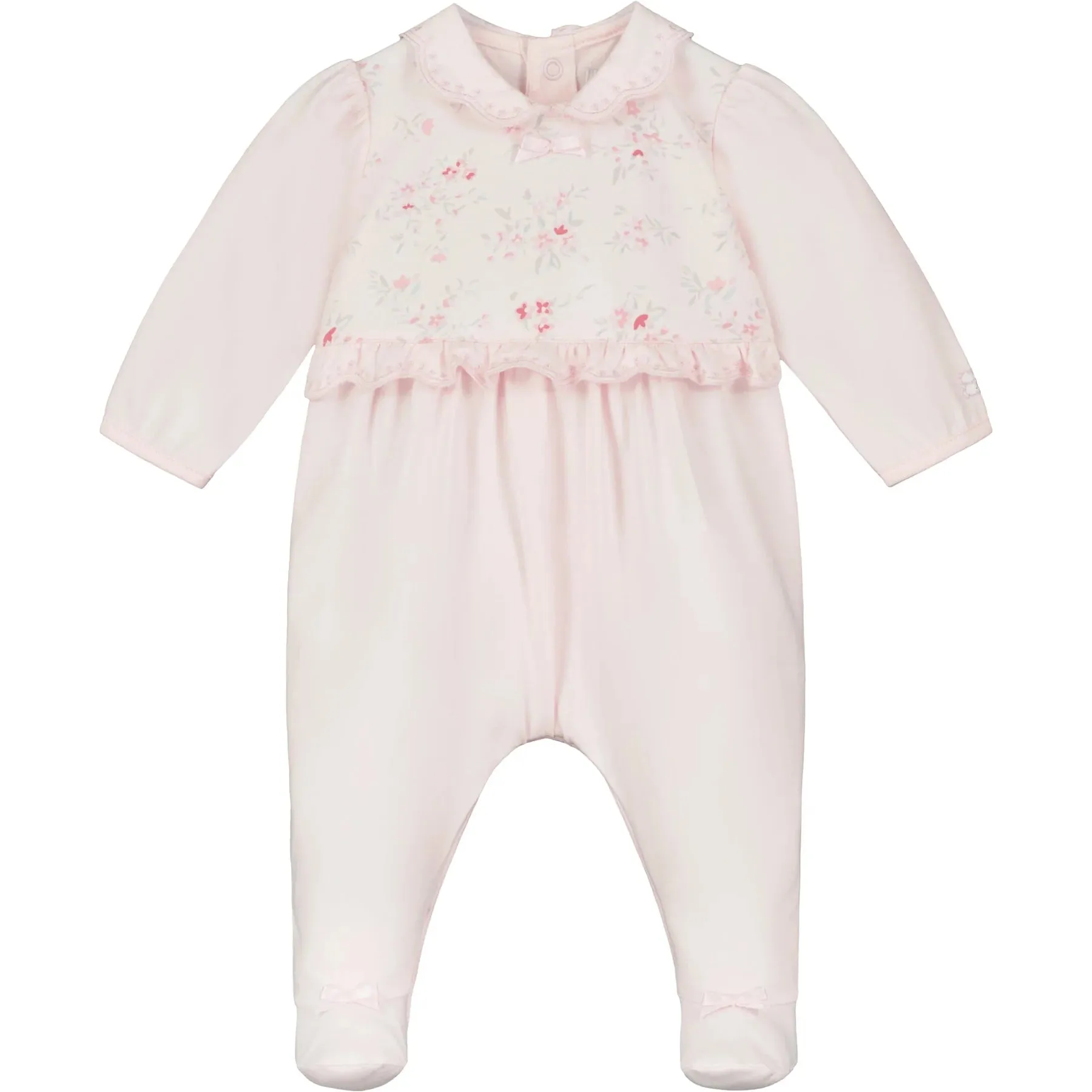 Emile Rose Fleur Floral Print Girls Babygrow