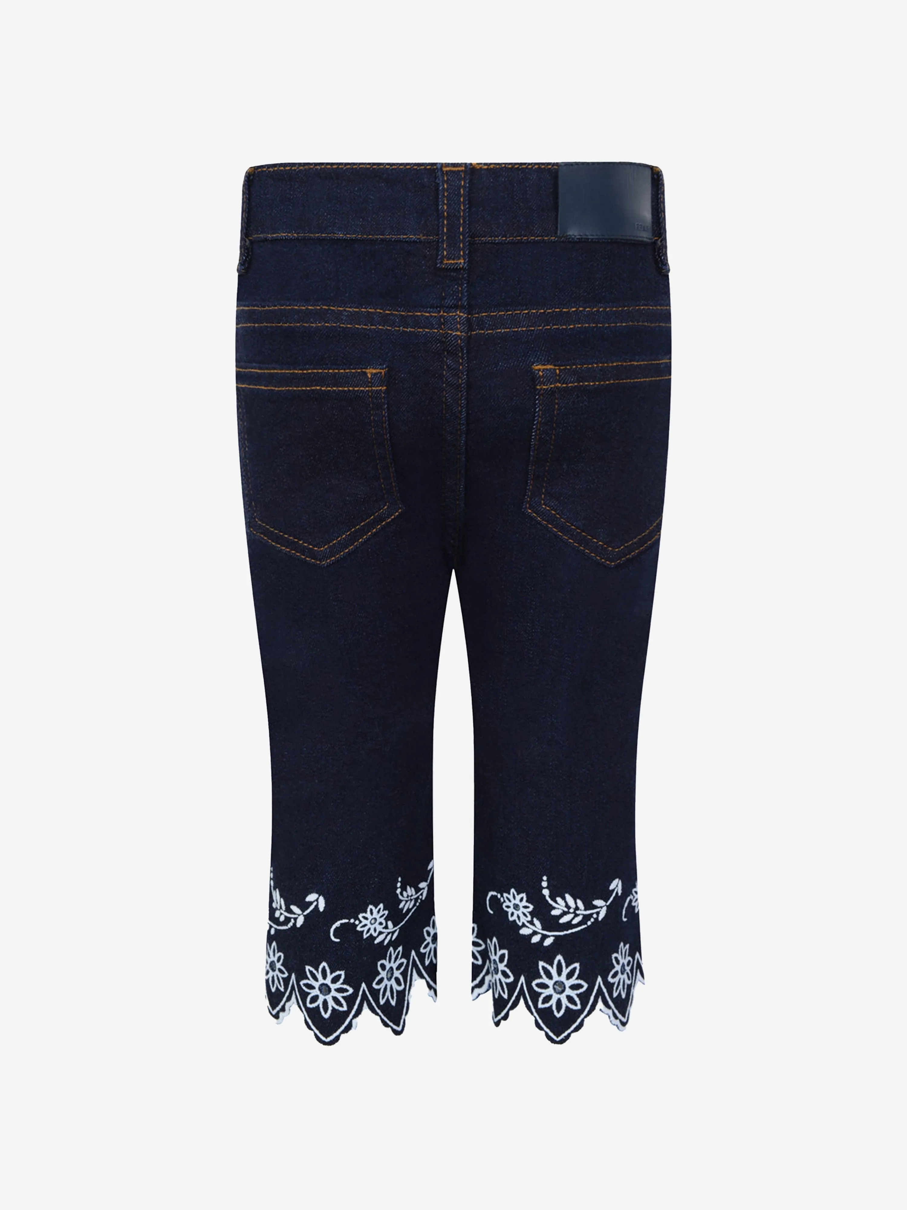 Fendi Baby Girls Denim Embroidered Jeans