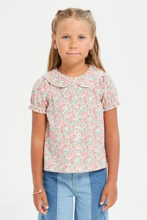 Girls Assorted Floral Printed Blouse