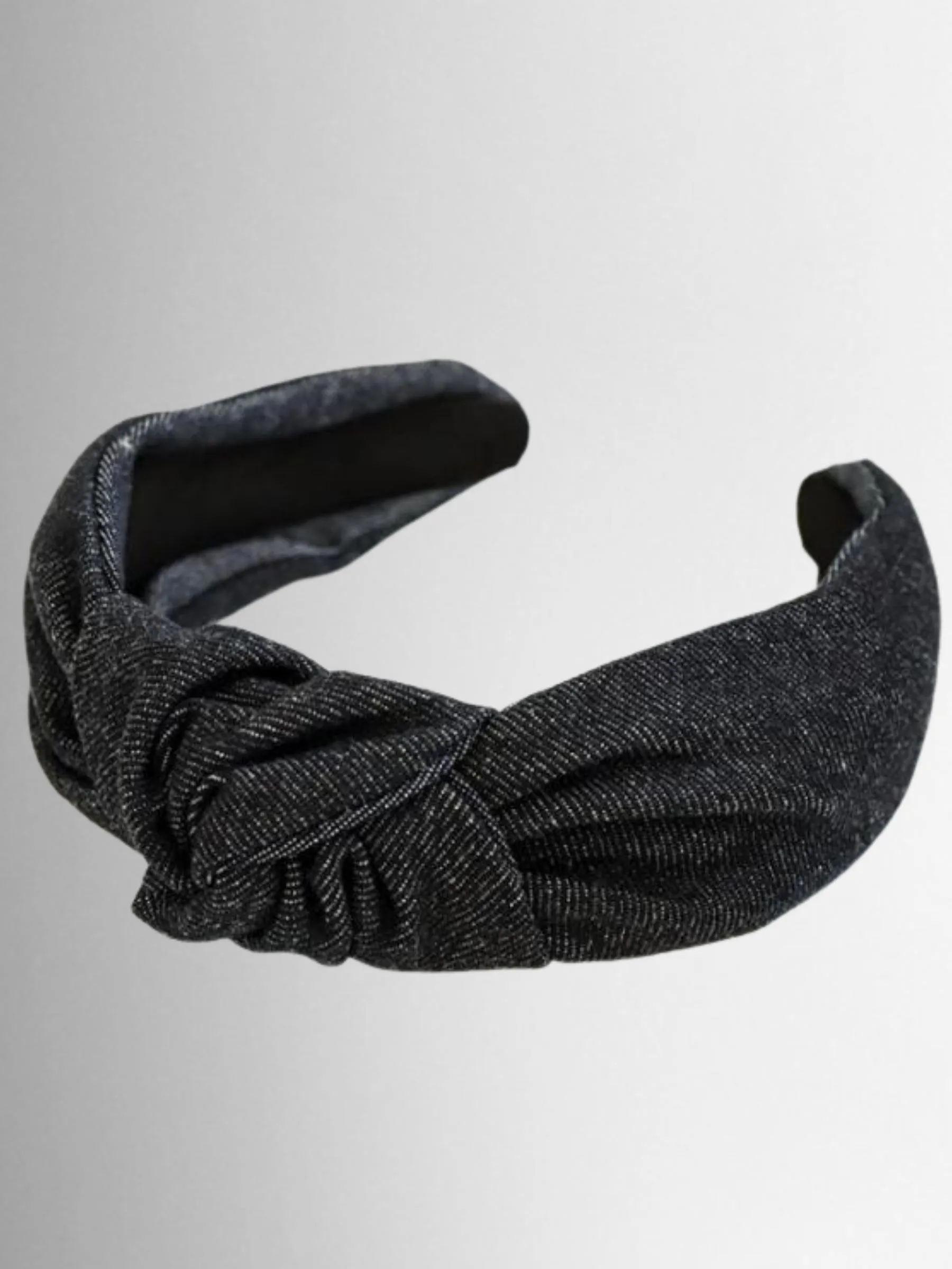 Girls Knotted Denim Headband