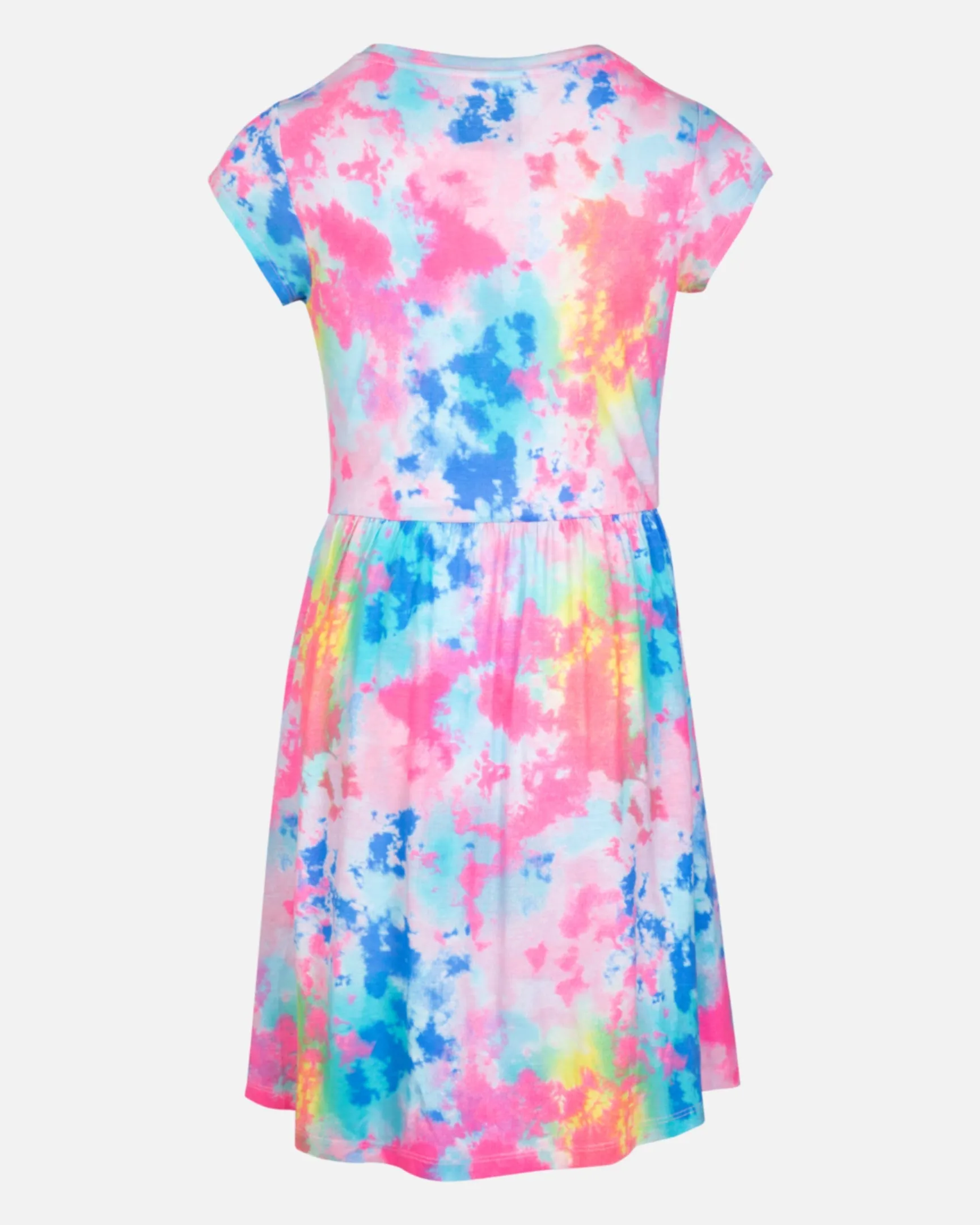 Girls' Printed Cutout Dress