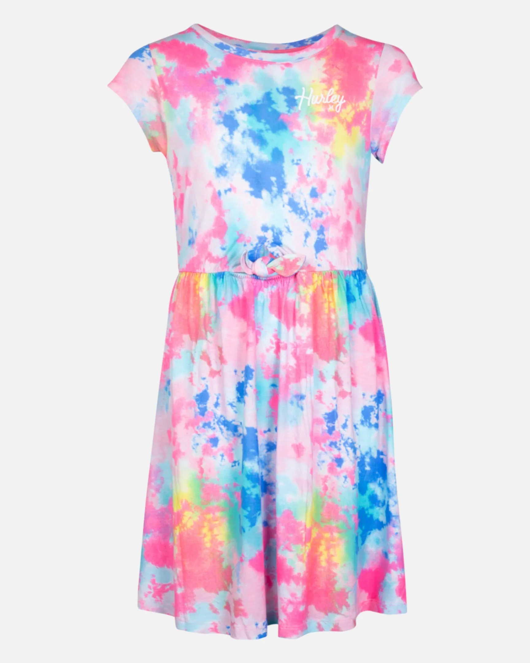 Girls' Printed Cutout Dress