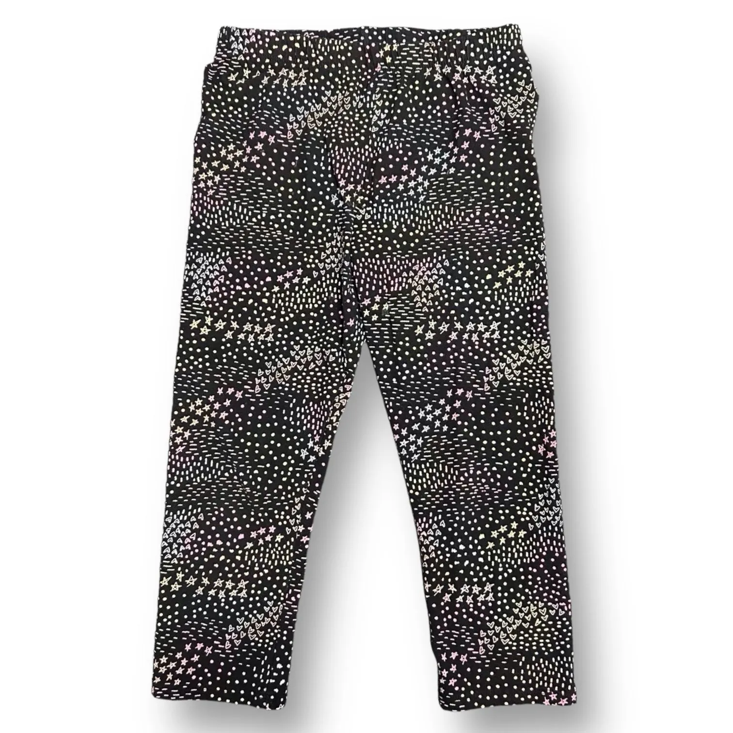 Girls SO Size 12 Black Printed Capri Leggings