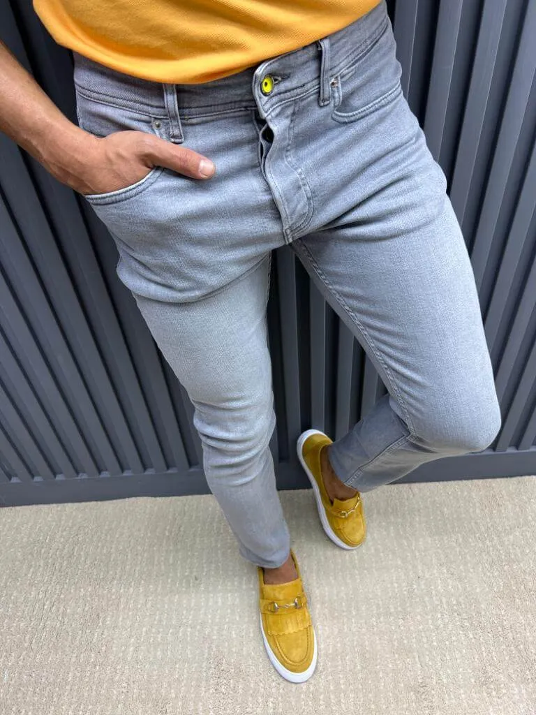 Grey Slim Fit Jeans