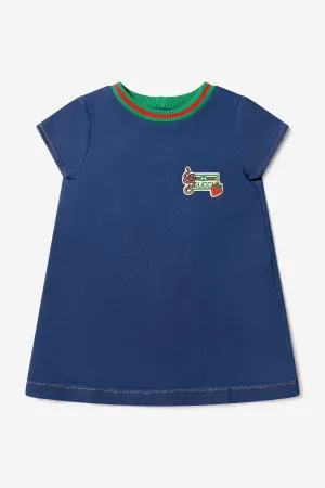 Gucci Baby Girls Cotton Jersey Denim Dress