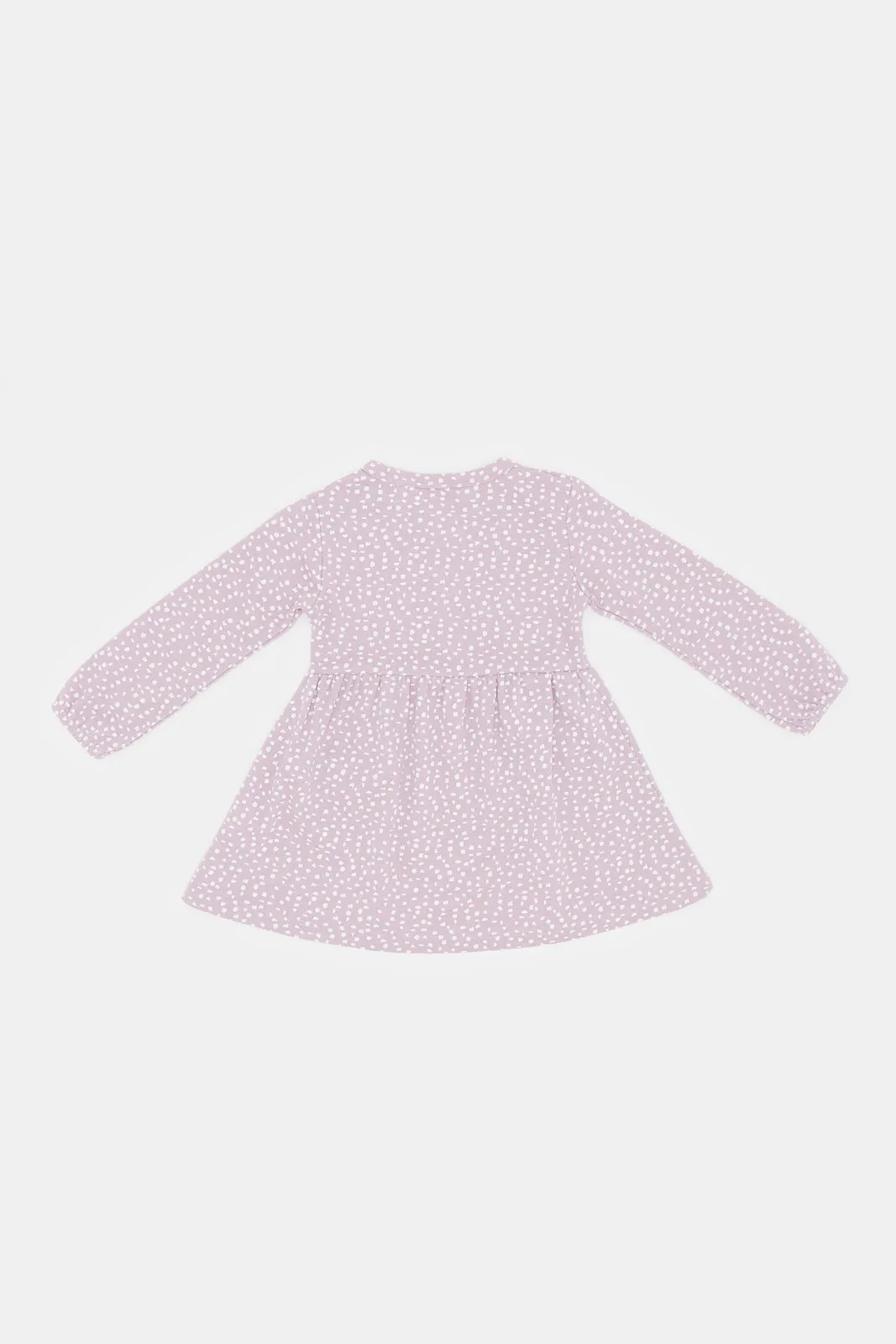 Infant Girls Lilac Printed Dress