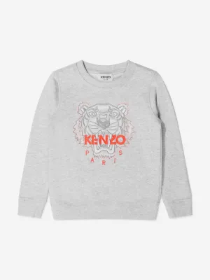 KENZO Girls Fleece Tiger Sweatshirt