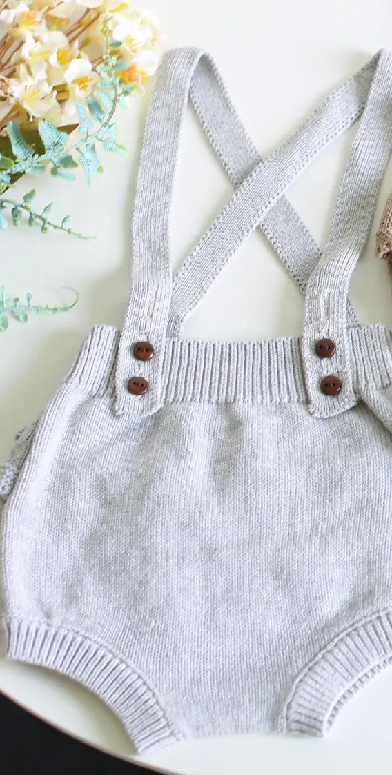 Knitted Bodysuit Overalls