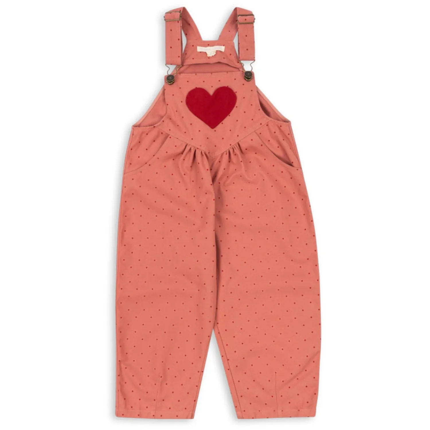 Konges Sløjd MahAndany Dot Nola Heart Overalls GOTS