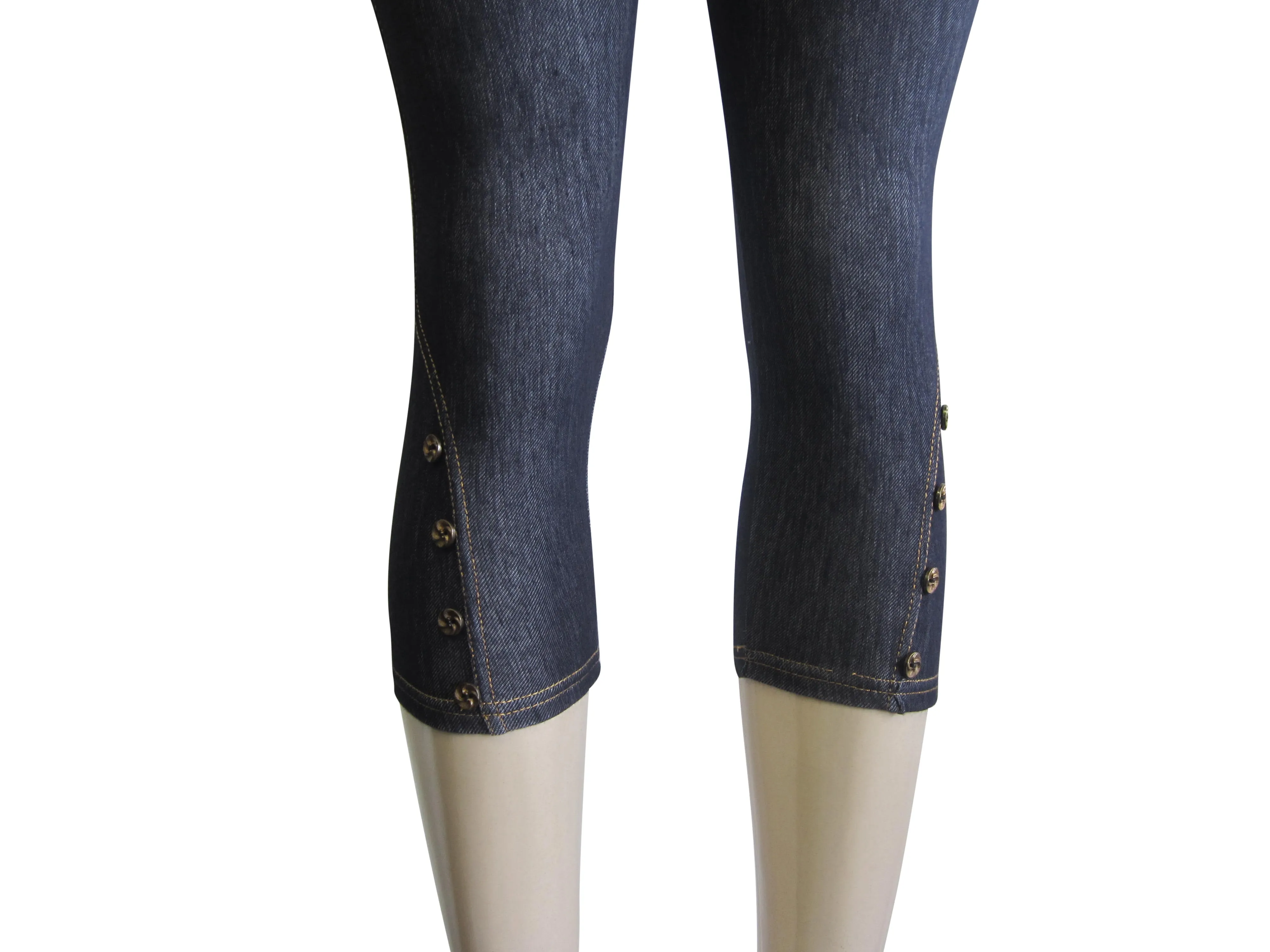 Leggings - Capri Denim Look  (FAB-11251)