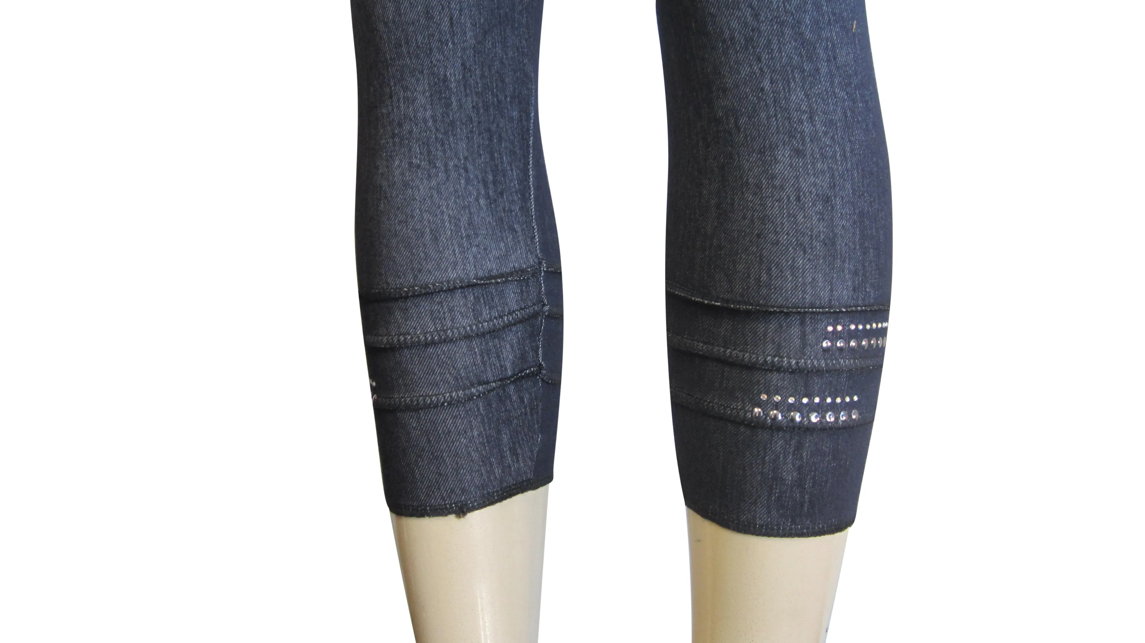 Leggings - Capri Denim Look   (FAB-11338)