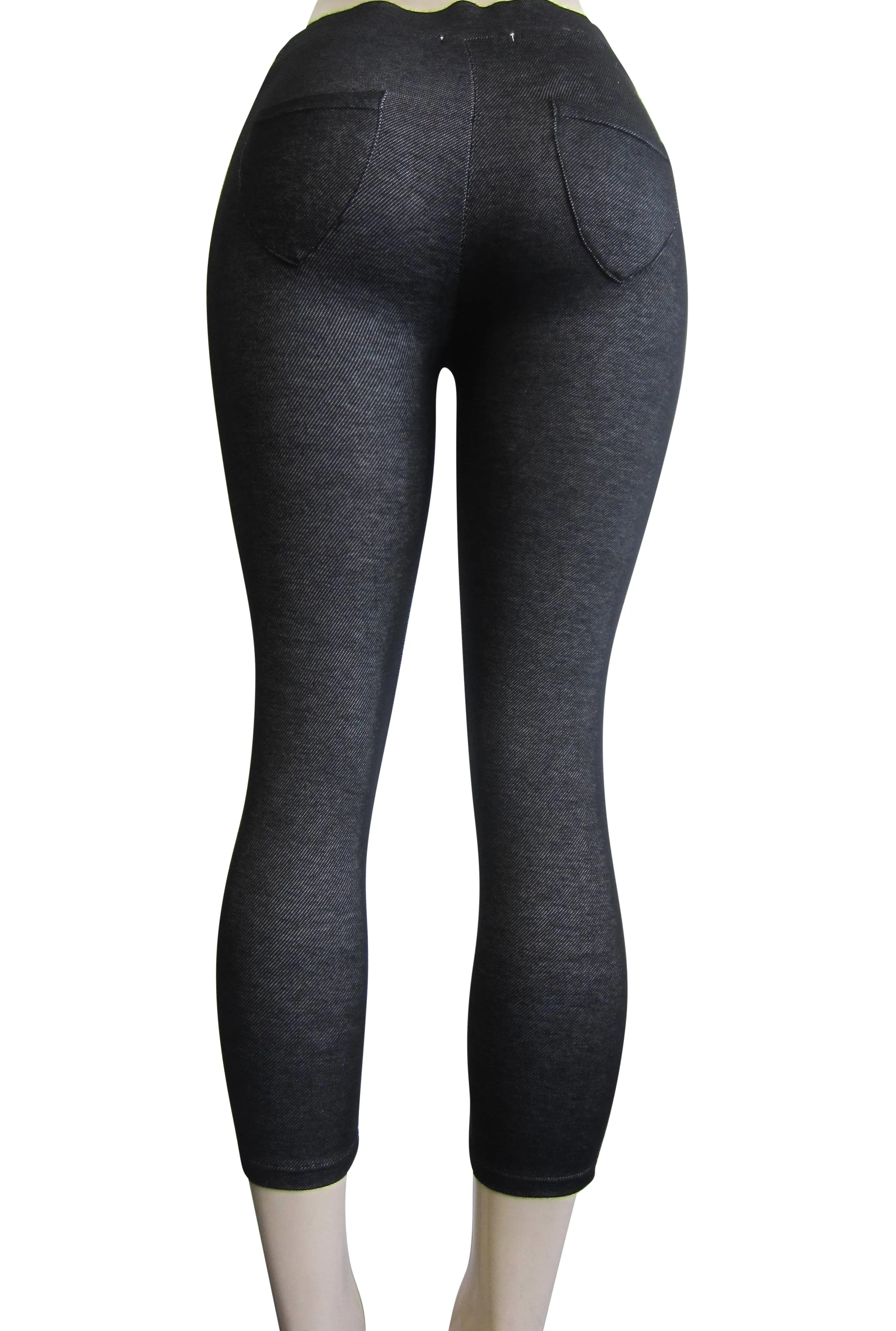 Leggings - Capri Denim Look  (FAB-11516L)