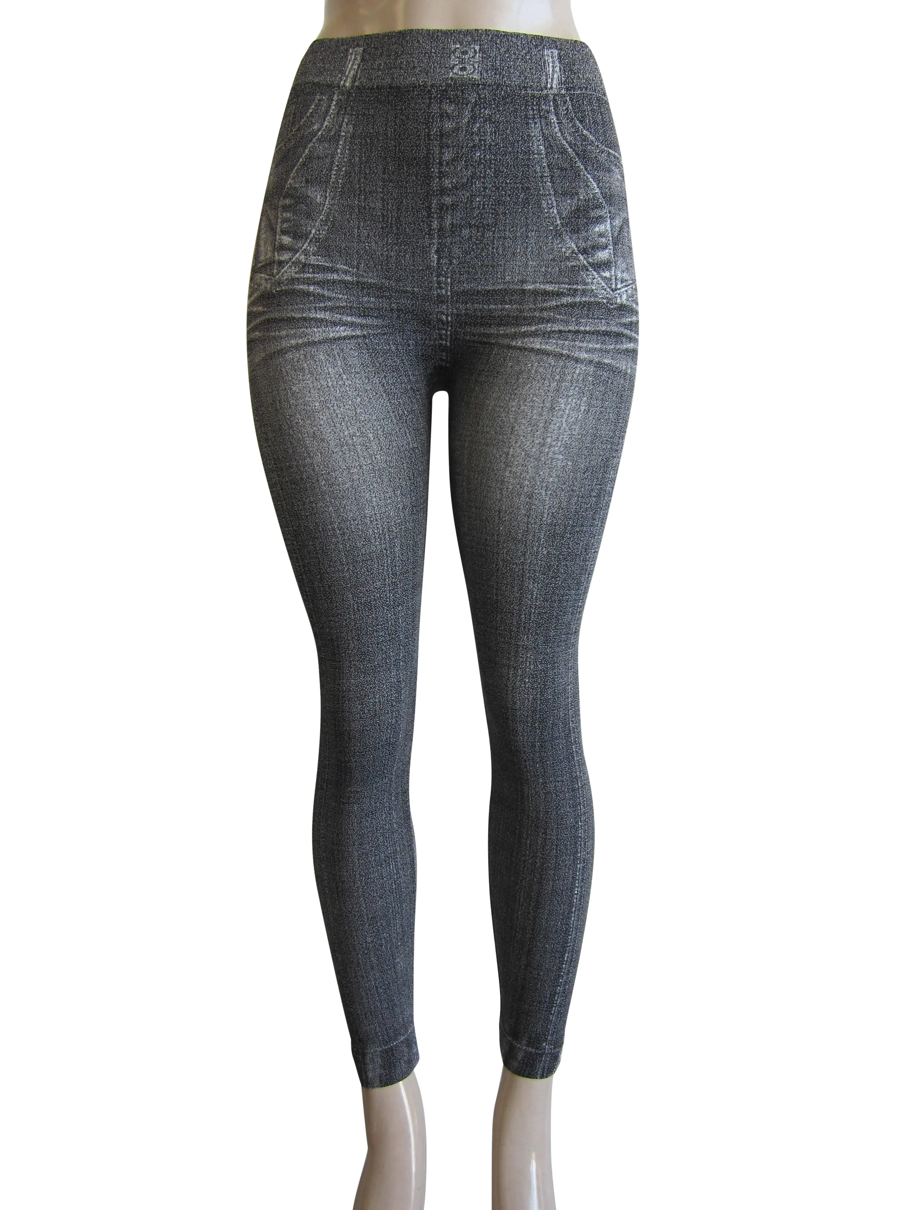 Leggings -  Printed Denim Look (FAB-901)