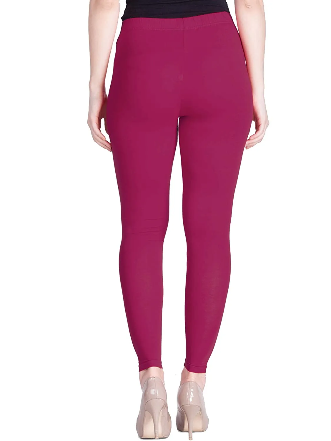 Lux Lyra Ankle Length Pink Leggings free Size for Woman