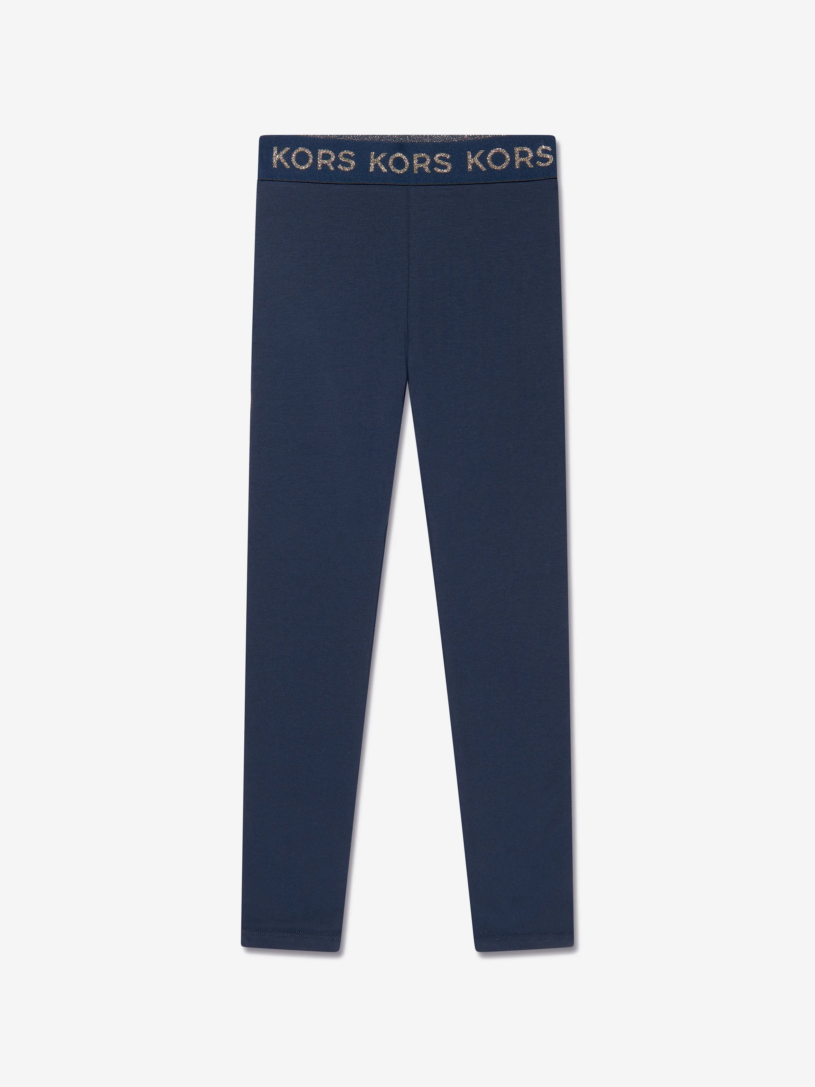 Michael Kors Girls Logo Leggings in Navy