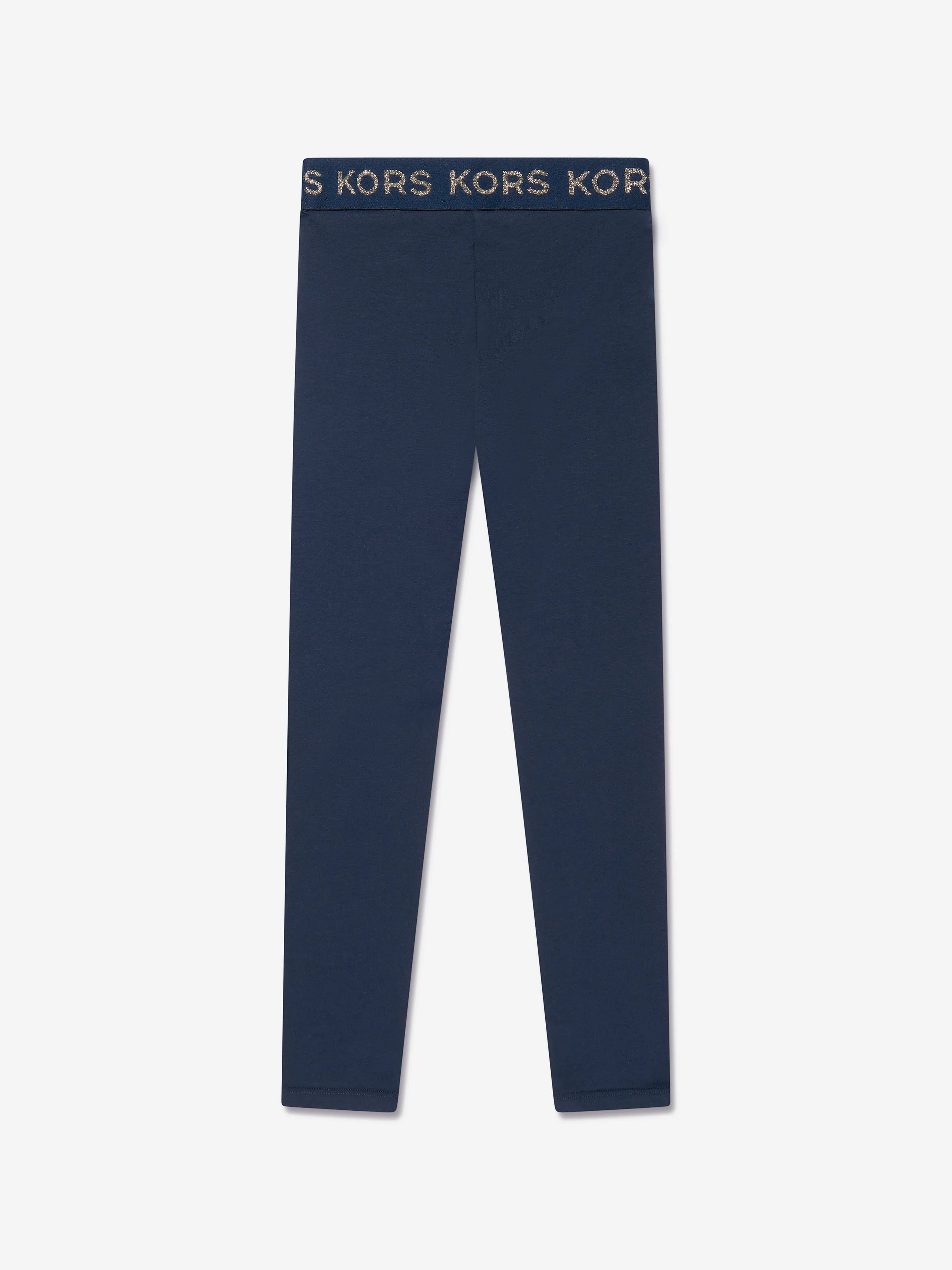 Michael Kors Girls Logo Leggings in Navy