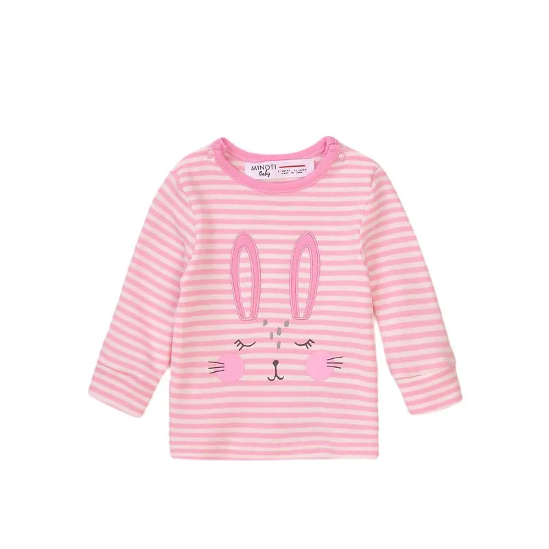 Minoti Girls Set Bunny Pink (0-6mths)