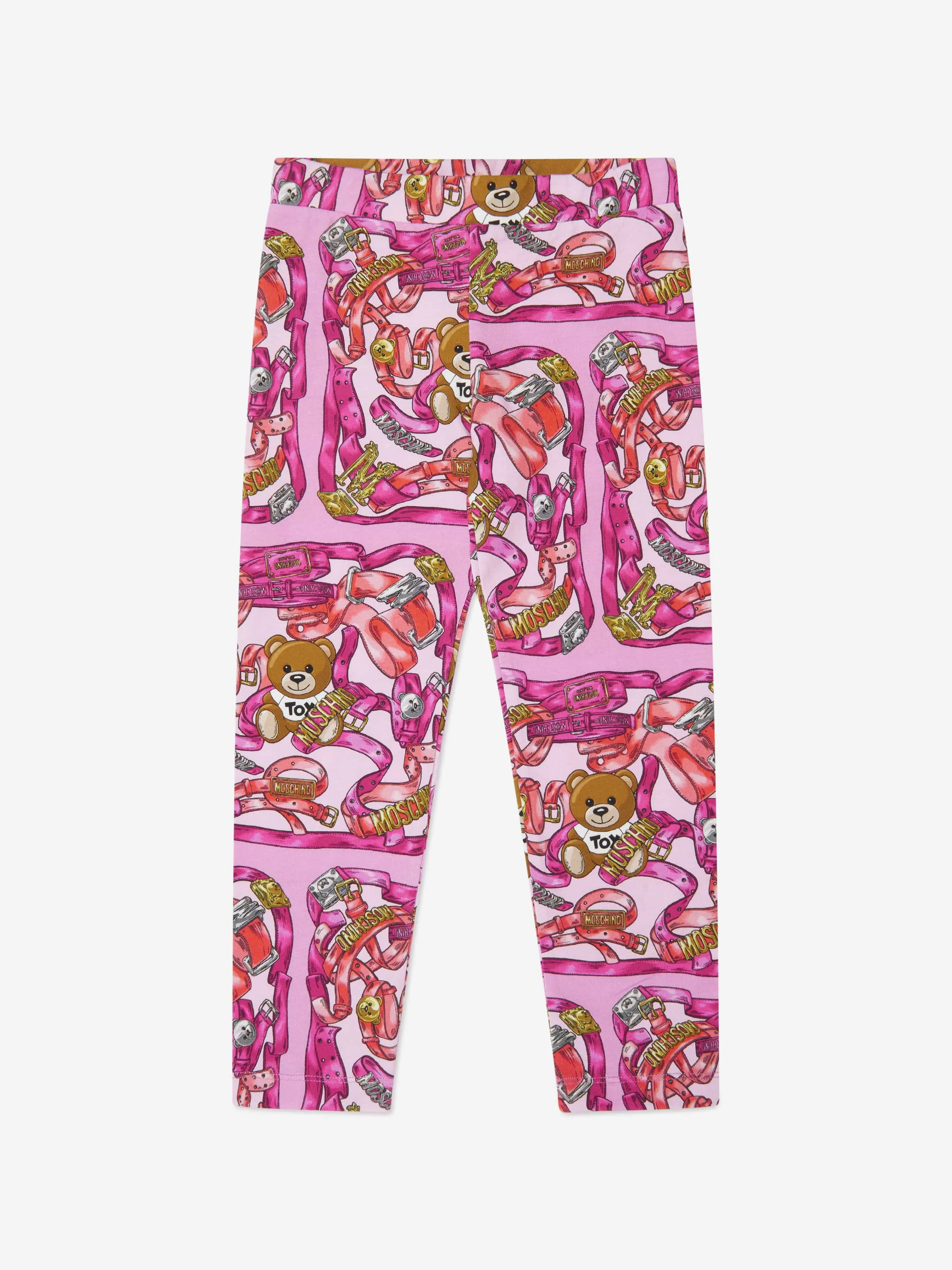 Moschino Girls T-Shirt And Leggings Set in Pink