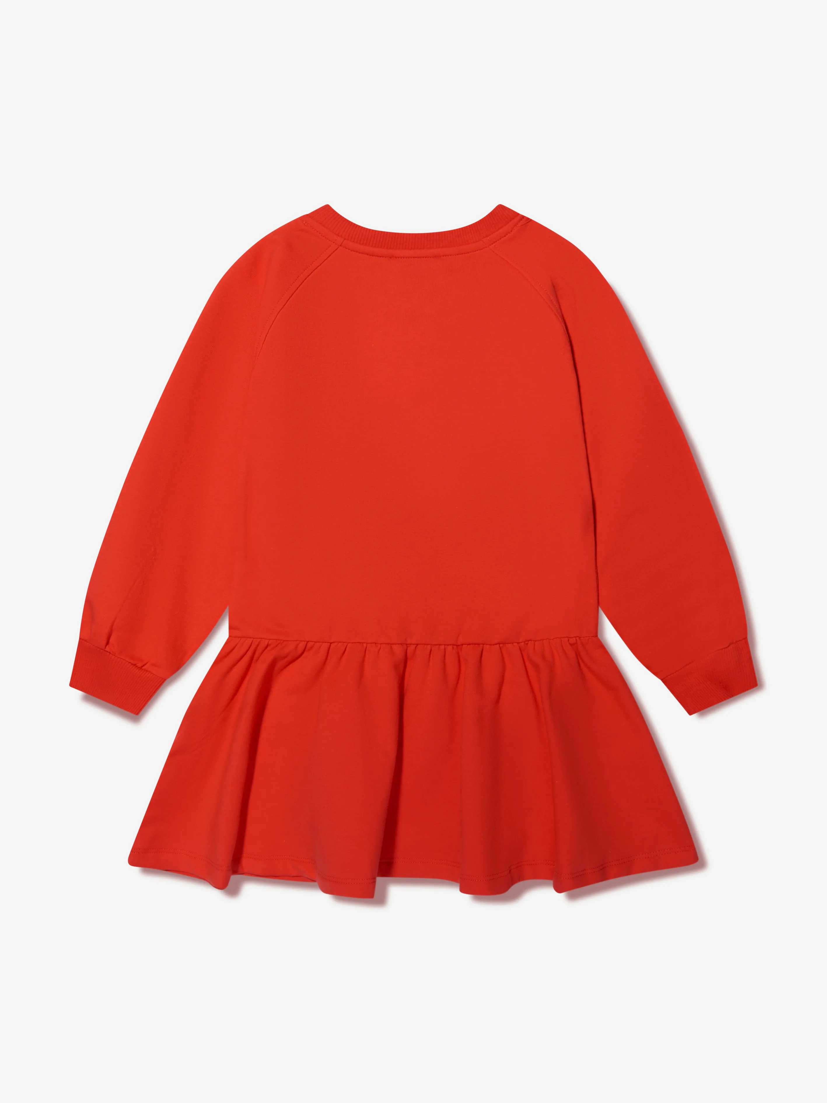 Moschino Girls Teddy Logo Sweater Dress in Red