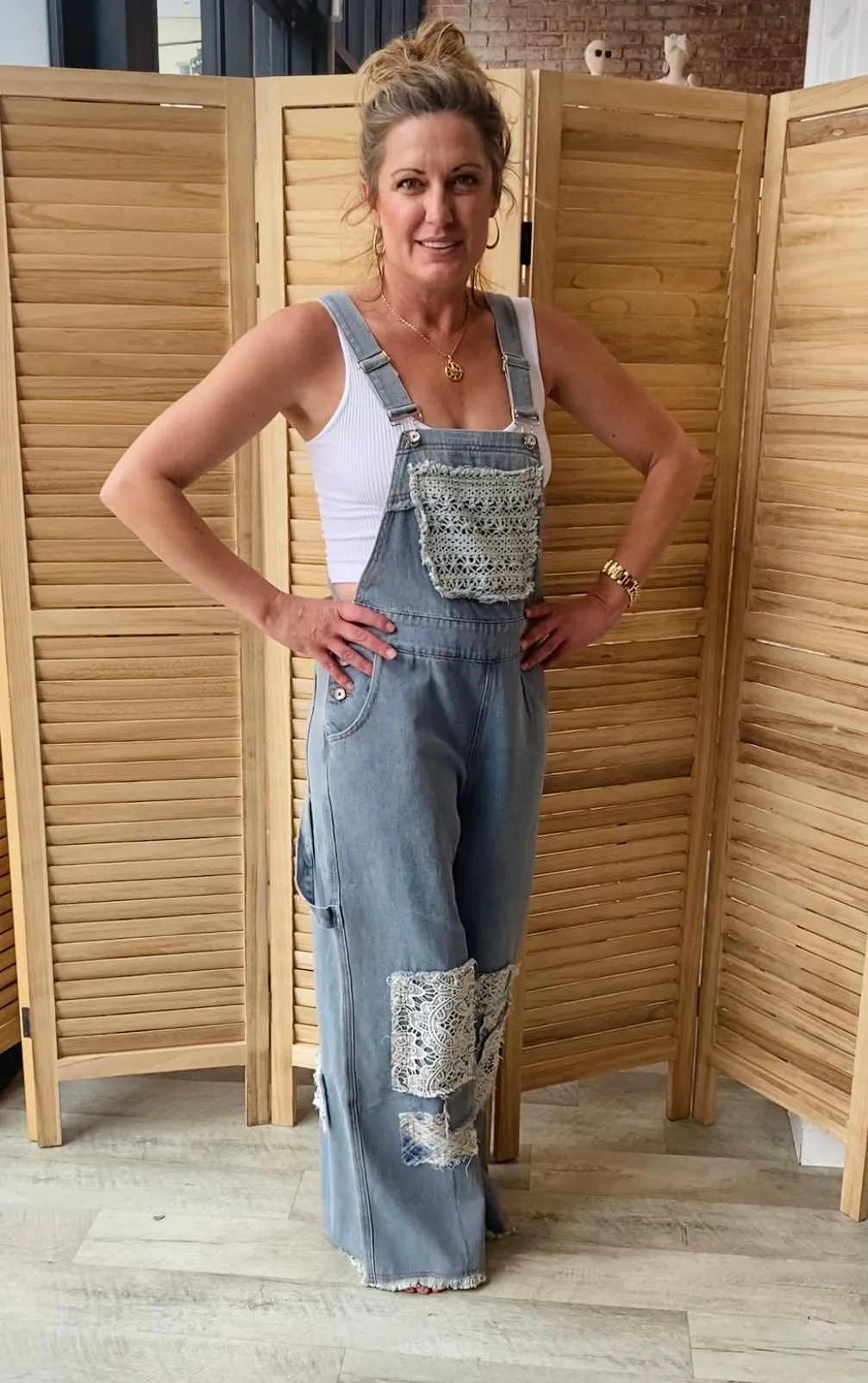 Patch It Up Overalls | Denim