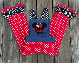 Personalized Minnie Mouse Overalls