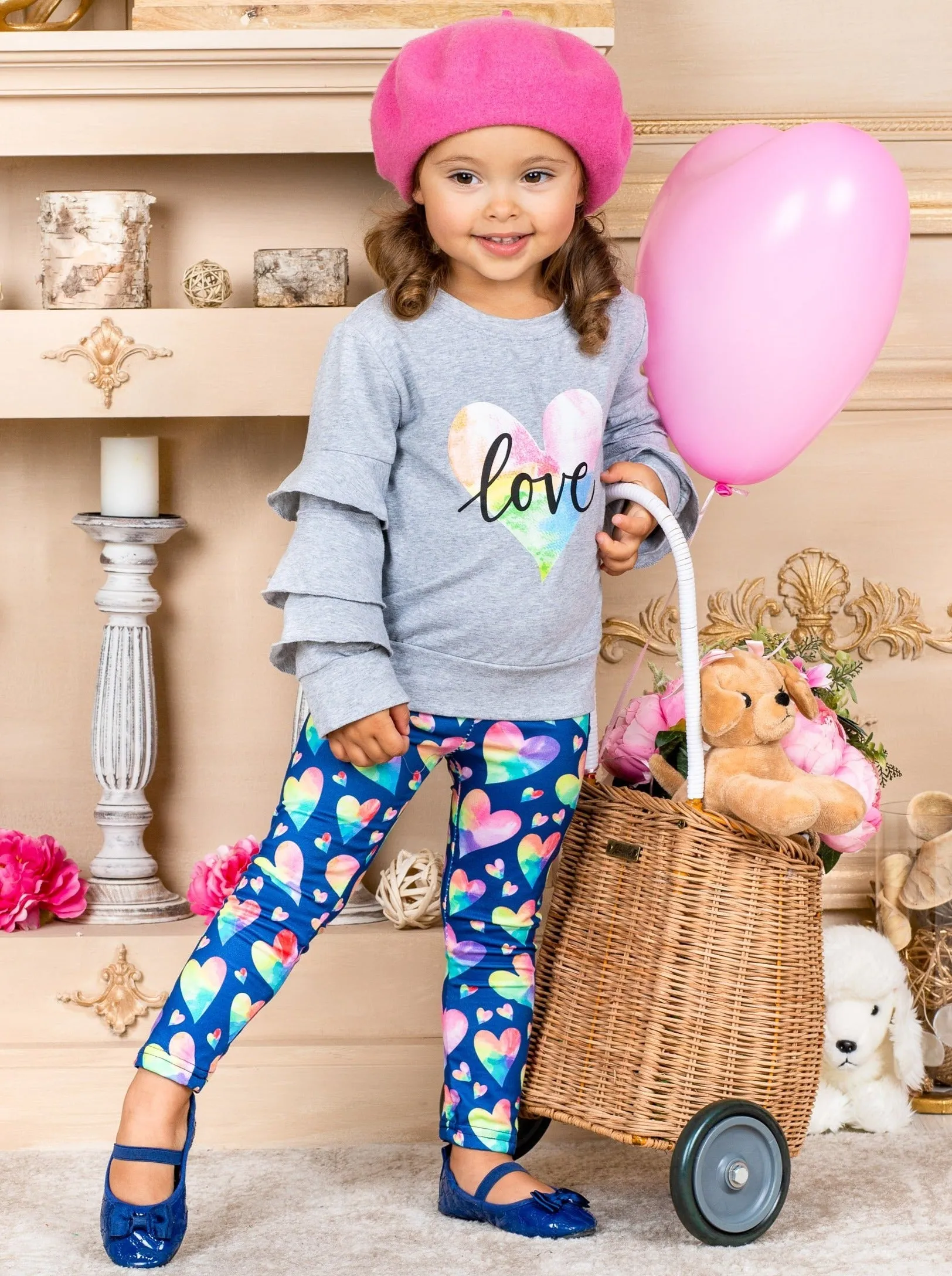 Rainbow Love Legging Set