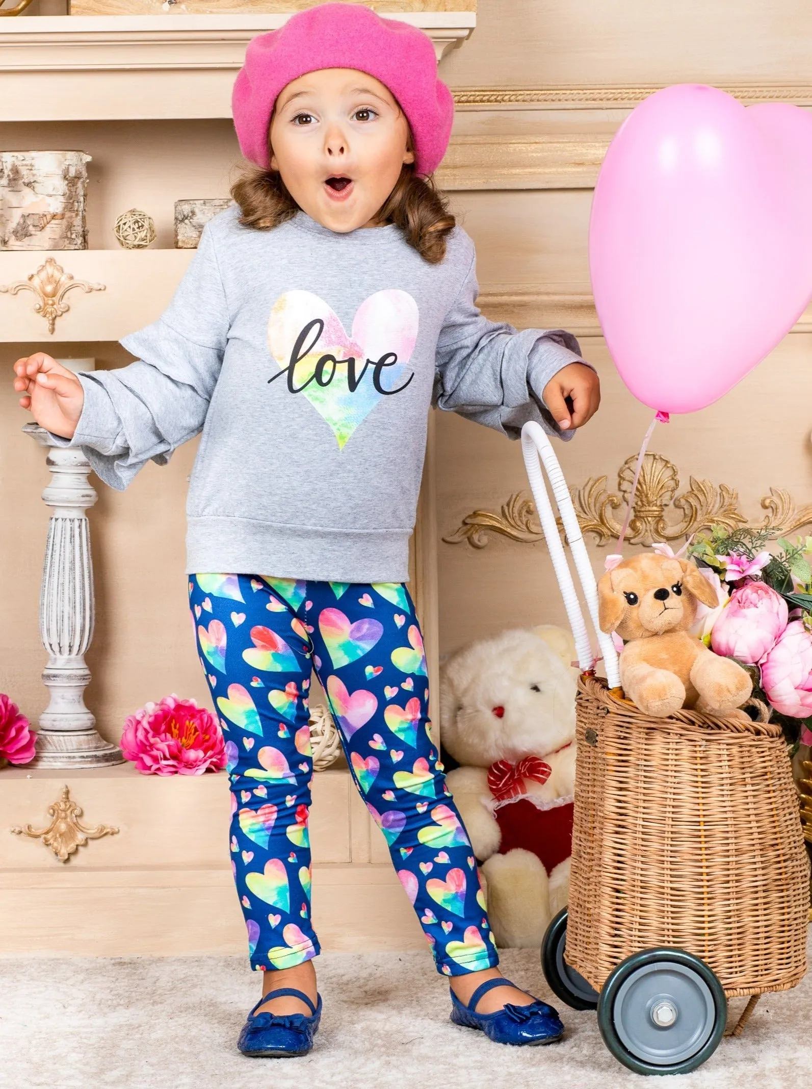 Rainbow Love Legging Set