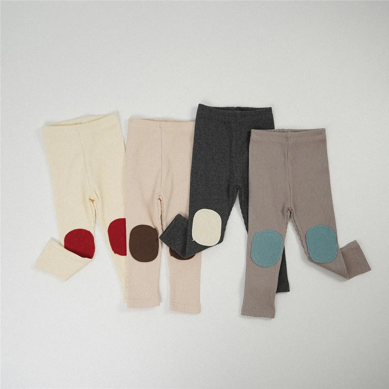 Round Patch Cotton Leggings