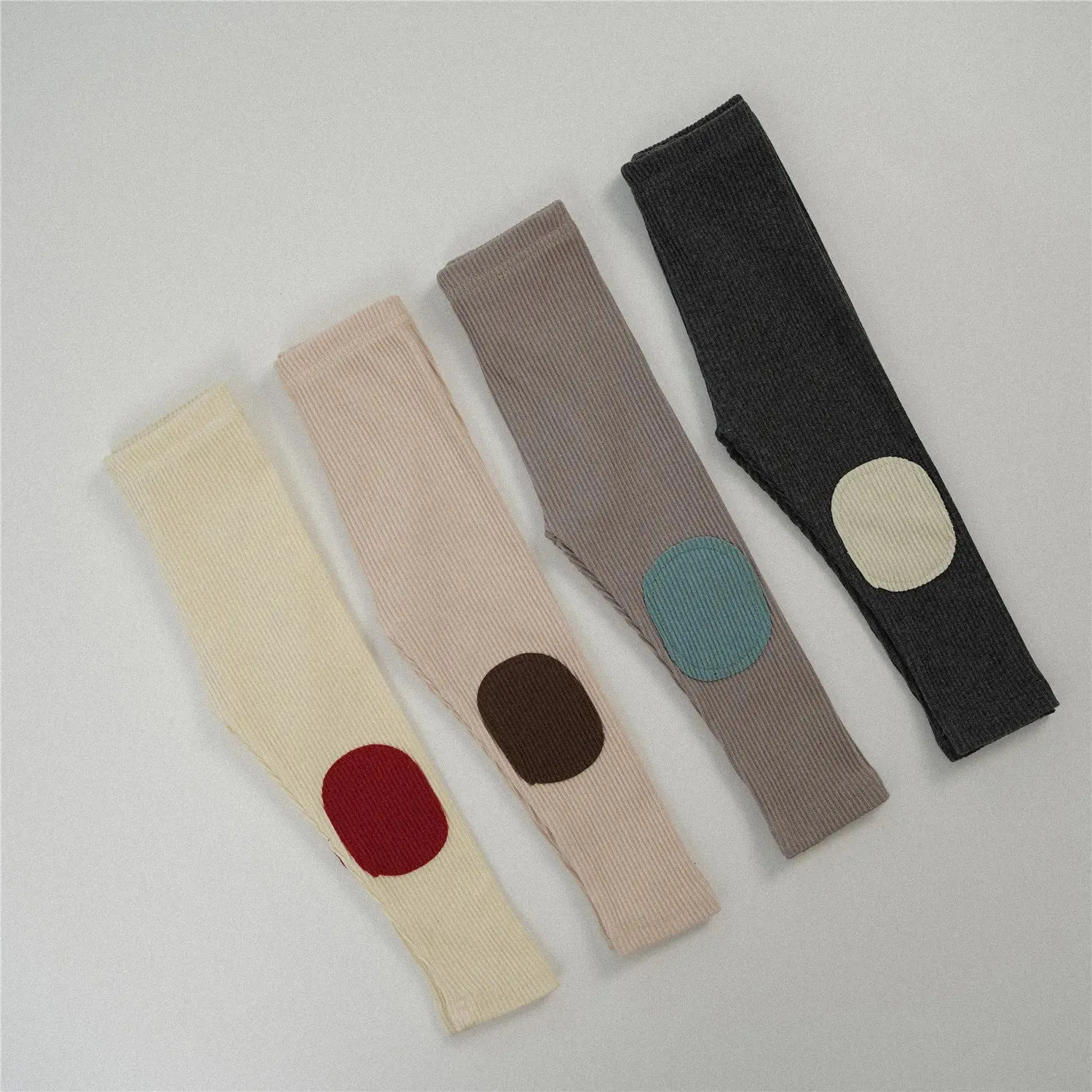 Round Patch Cotton Leggings