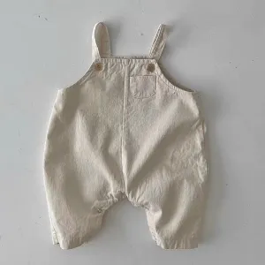 Sleeveless Cotton Overalls