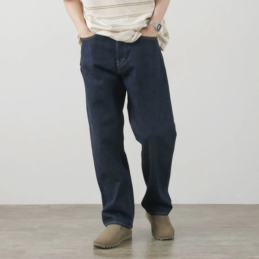 THE BLUEST OVERALLS / Big Silhouette Denim Pants