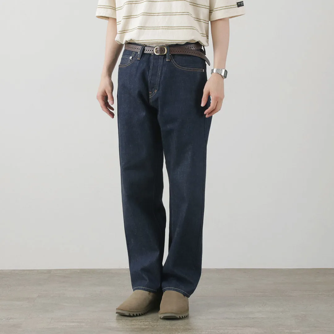 THE BLUEST OVERALLS / Big Silhouette Denim Pants