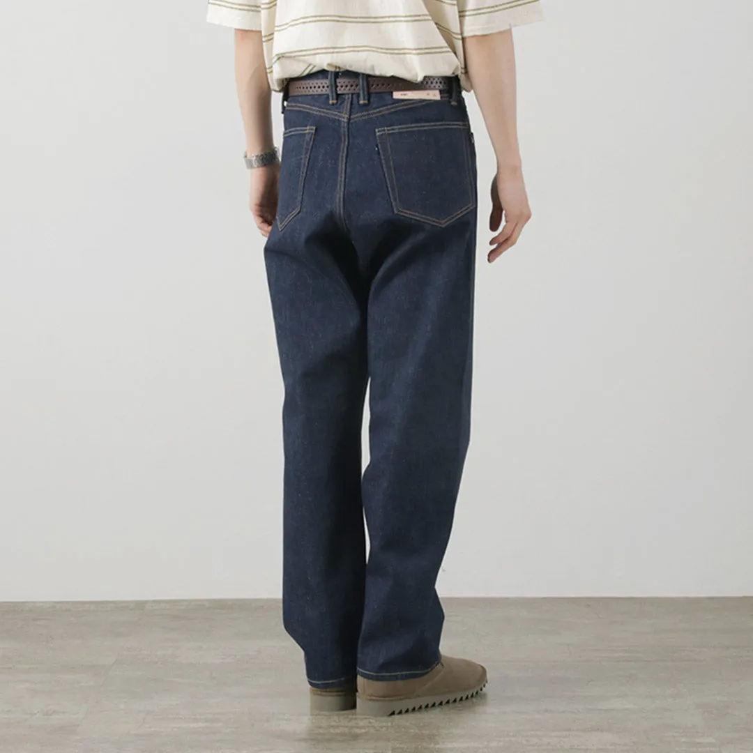 THE BLUEST OVERALLS / Big Silhouette Denim Pants