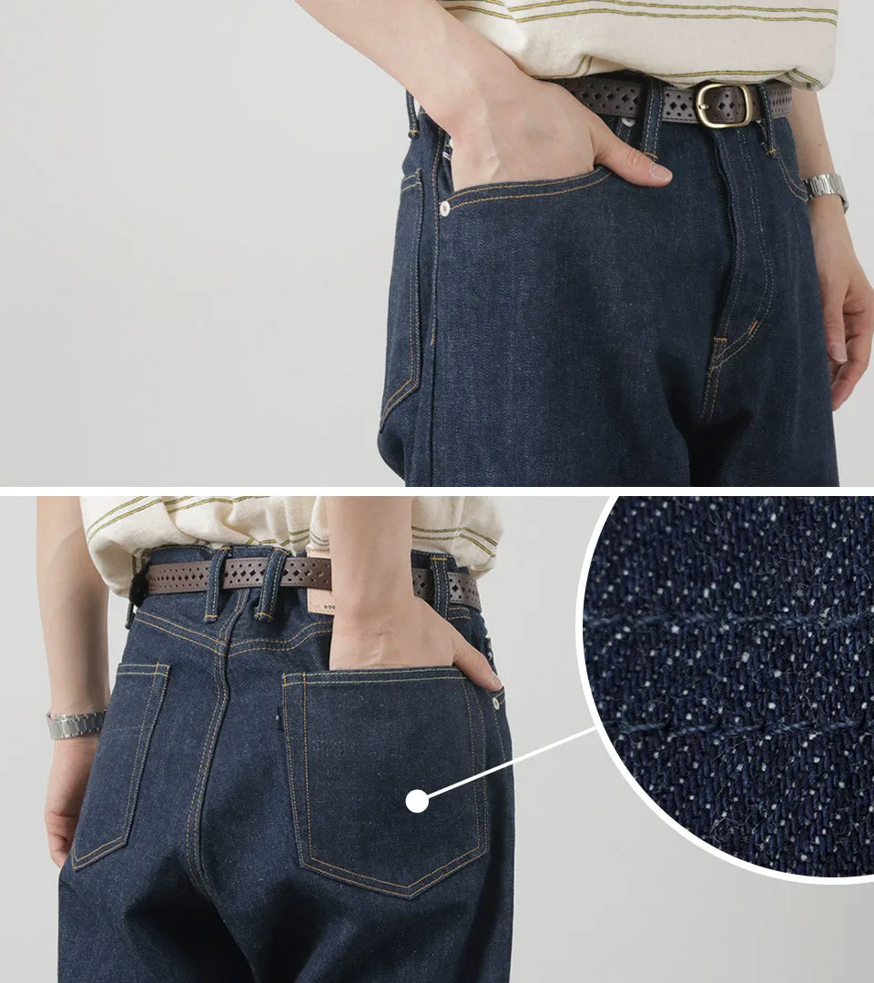 THE BLUEST OVERALLS / Big Silhouette Denim Pants