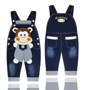 Toddler Monkey Soft Overalls