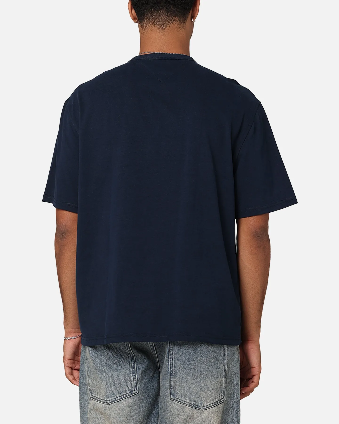 Tommy Jeans TJM OVZ Luxe Serif T-Shirt Tawny Dark Night Navy